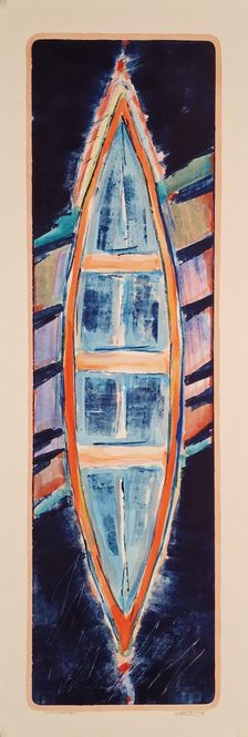 Hovedbilde Båtform 1 monotopi/håndkolorert