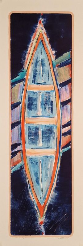 Båtform 1 monotopi/håndkolorert