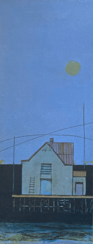 Hus på kai II 86/180 (blå variant)