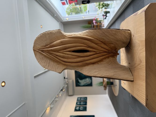 Hovedbilde Vagina, treskulptur